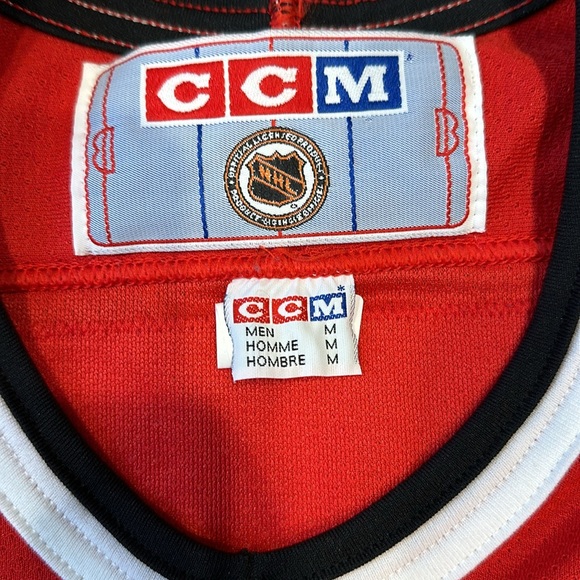 Vintage Chicago Blackhawks Ed Belfour CCM Hockey Jersey Size M - Picture 7 of 10